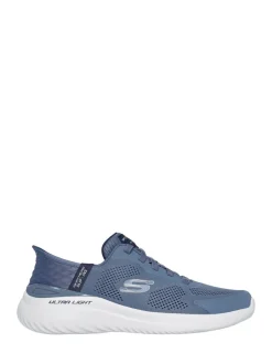 Skechers Blue Chrome Slip-ins Bounder 2.0 Emerged Trainers