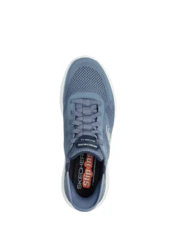 Skechers Blue Chrome Slip-ins Bounder 2.0 Emerged Trainers