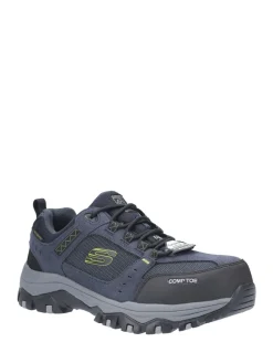 Skechers Blue Greetah Safety Hiker Shoes with Composite Toe