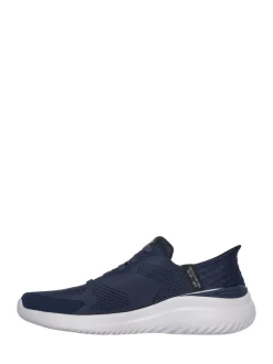 Skechers Blue Wide Fit Slip Ins Bounder 2.0 Emerged Trainers