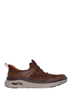 Skechers Brown Arch Fit Crosser Emeric Trainers