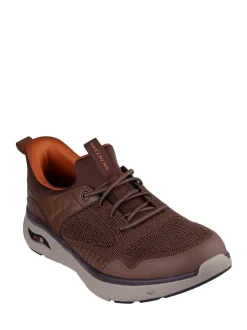 Skechers Brown Arch Fit Crosser Emeric Trainers