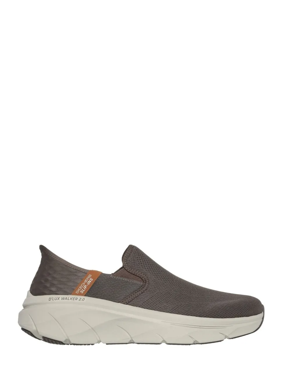 Skechers Brown Brown D'Lux Walker 2.0 Slip In Wide Fit Trainers