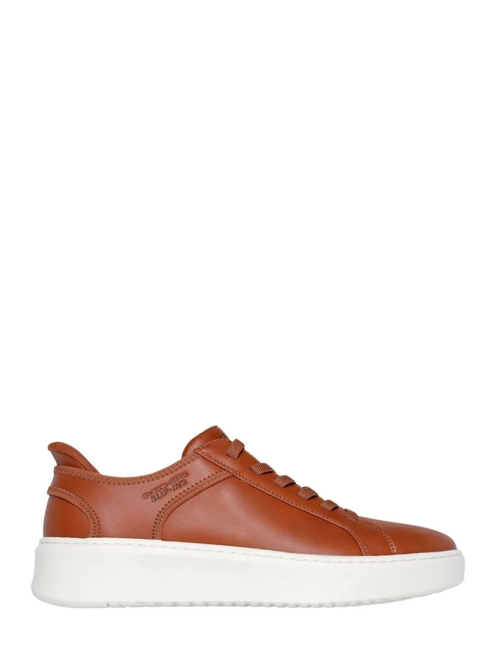 Skechers Brown Court Break Double Vented Slip In Trainers