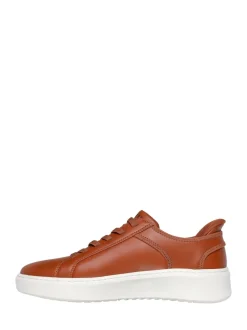 Skechers Brown Court Break Double Vented Slip In Trainers
