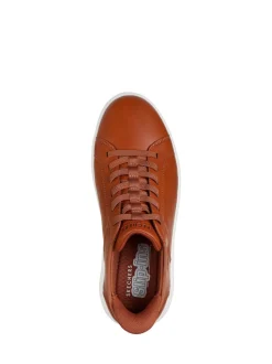 Skechers Brown Court Break Double Vented Slip In Trainers