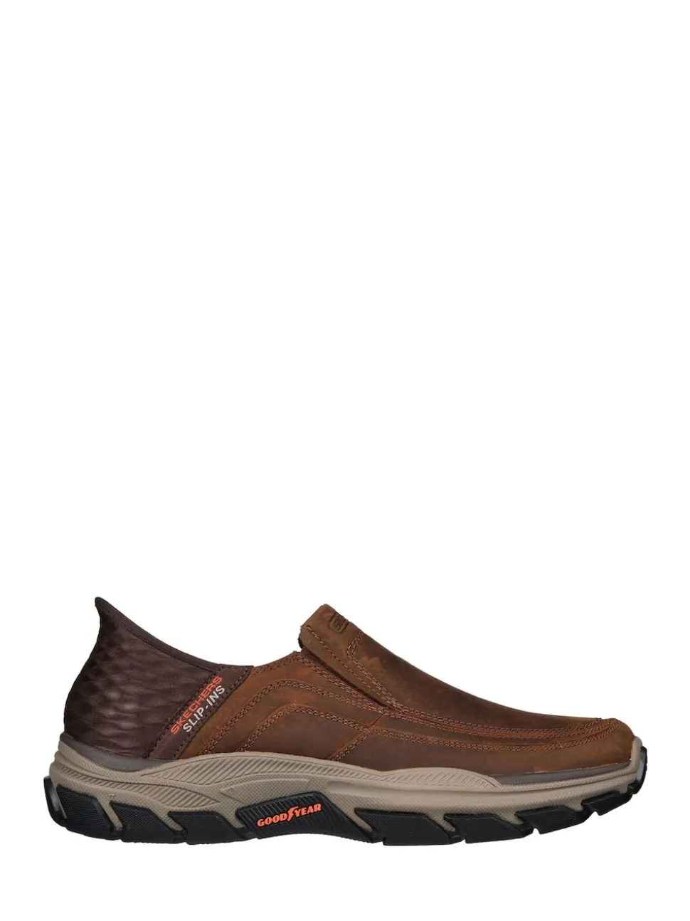 Skechers Brown Respected Elgin Slip In Shoes