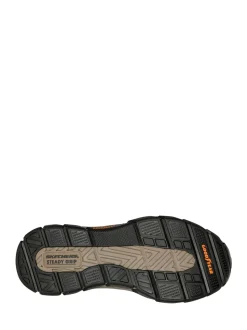 Skechers Brown Respected Elgin Slip In Shoes