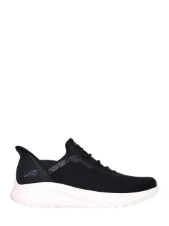 Skechers Dark Black Bobs Squad Chaos Daily Hype Slip In Trainers