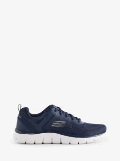 Skechers Navy Track Broaders Trainers
