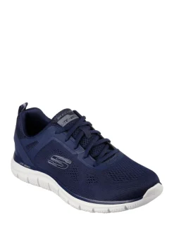 Skechers Navy Track Broaders Trainers