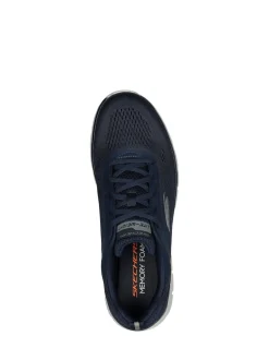 Skechers Navy Track Broaders Trainers