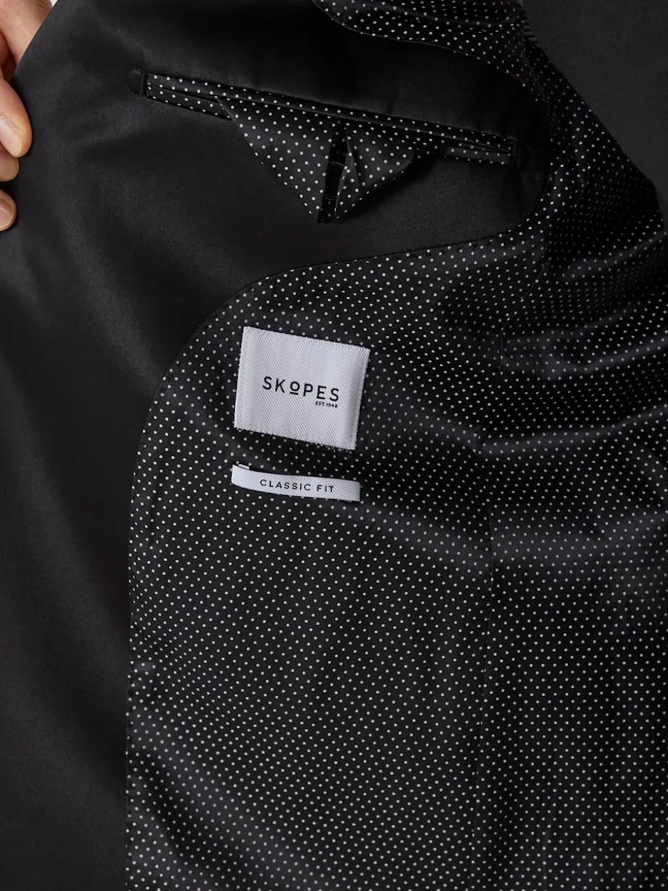 Skopes Black Classic Fit Cavendish Dinner Suit Jacket