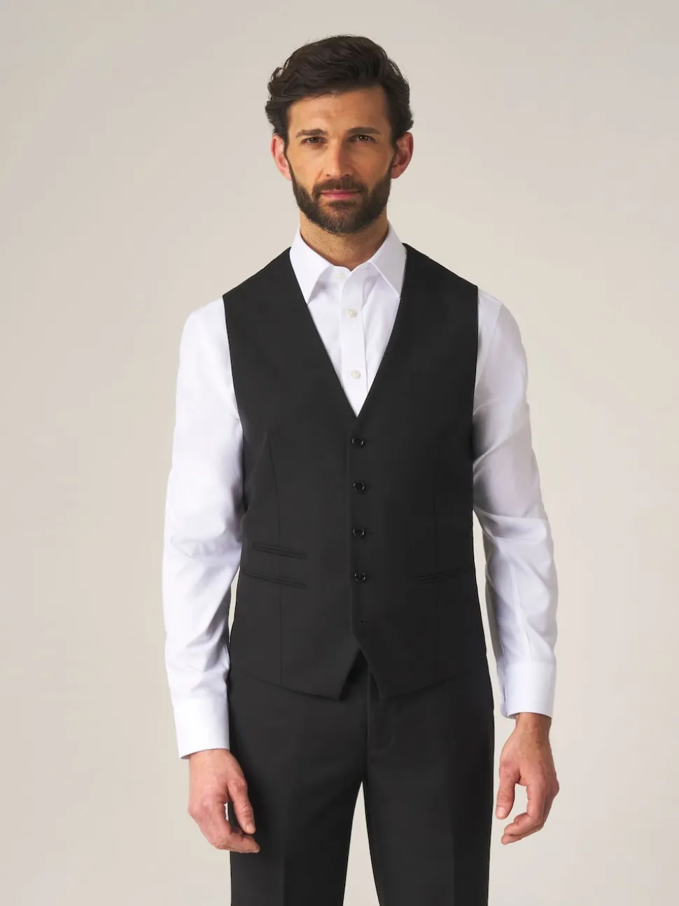 Skopes Black Madrid Regular Fit Suit Waistcoat