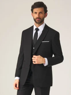 Skopes Black Madrid Regular Fit Suit Waistcoat