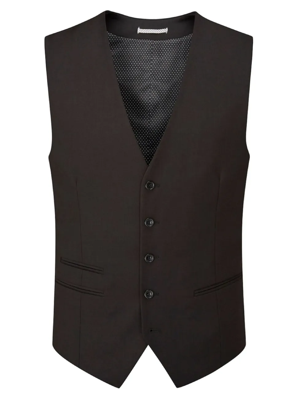 Skopes Black Madrid Regular Fit Suit Waistcoat