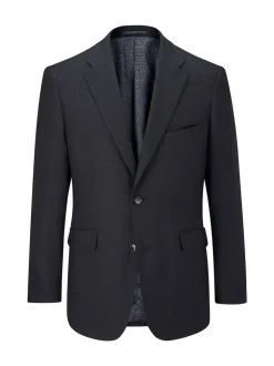 Skopes Black Methley Tailored Fit Semi-Plain Suit Jacket