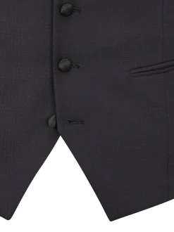 Skopes Black Newman Check Tailored Fit Suit Waistcoat