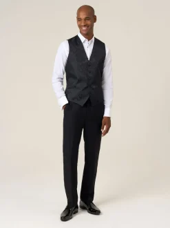 Skopes Black Party Paisley Waistcoat