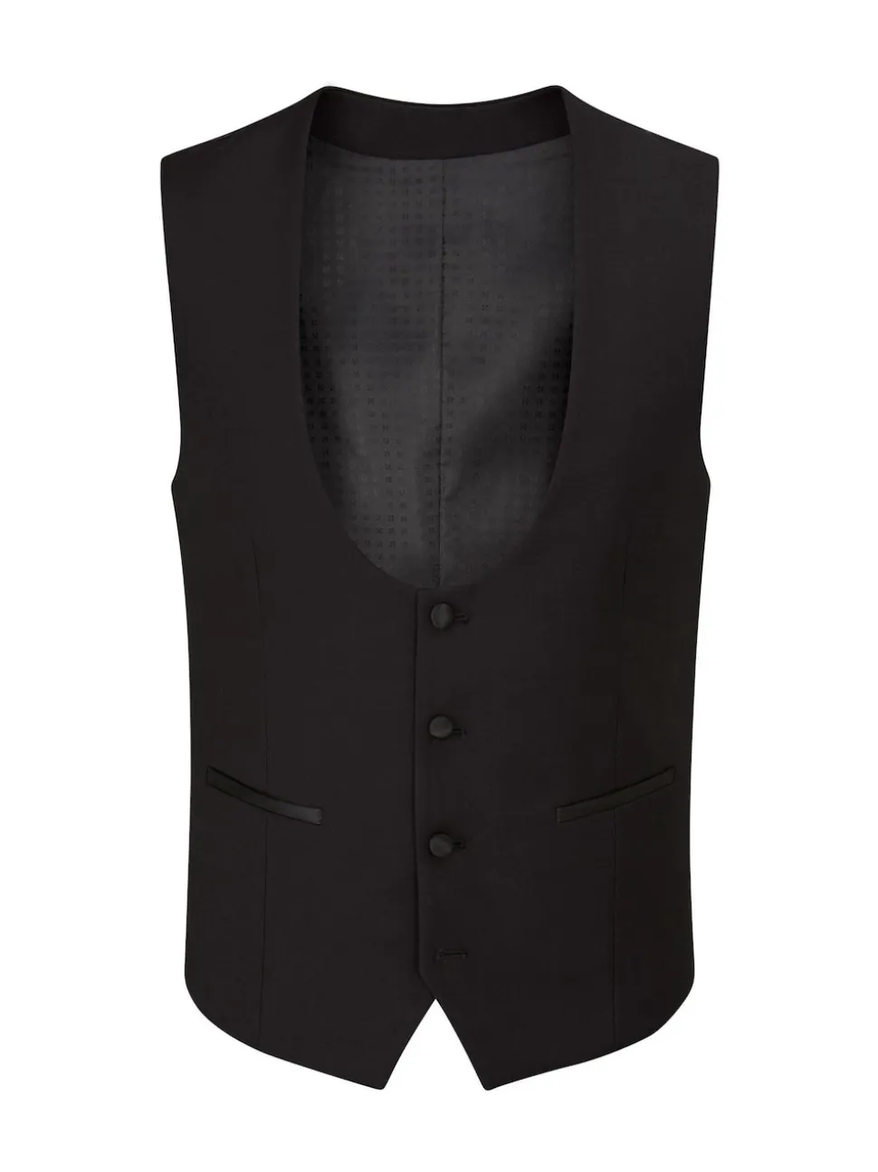 Skopes Black Sinatra Suit Scoop Waistcoat