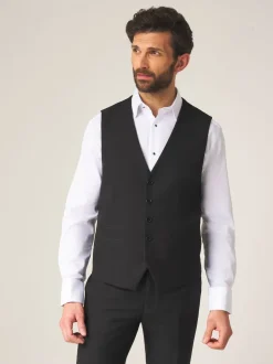 Skopes Black Single Breasted Ronson Dinner Suit Waistcoat