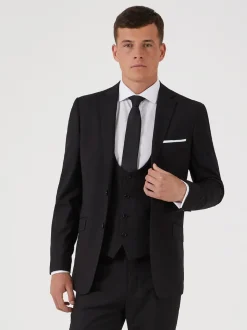Skopes Black Slim Fit Milan Suit Jacket