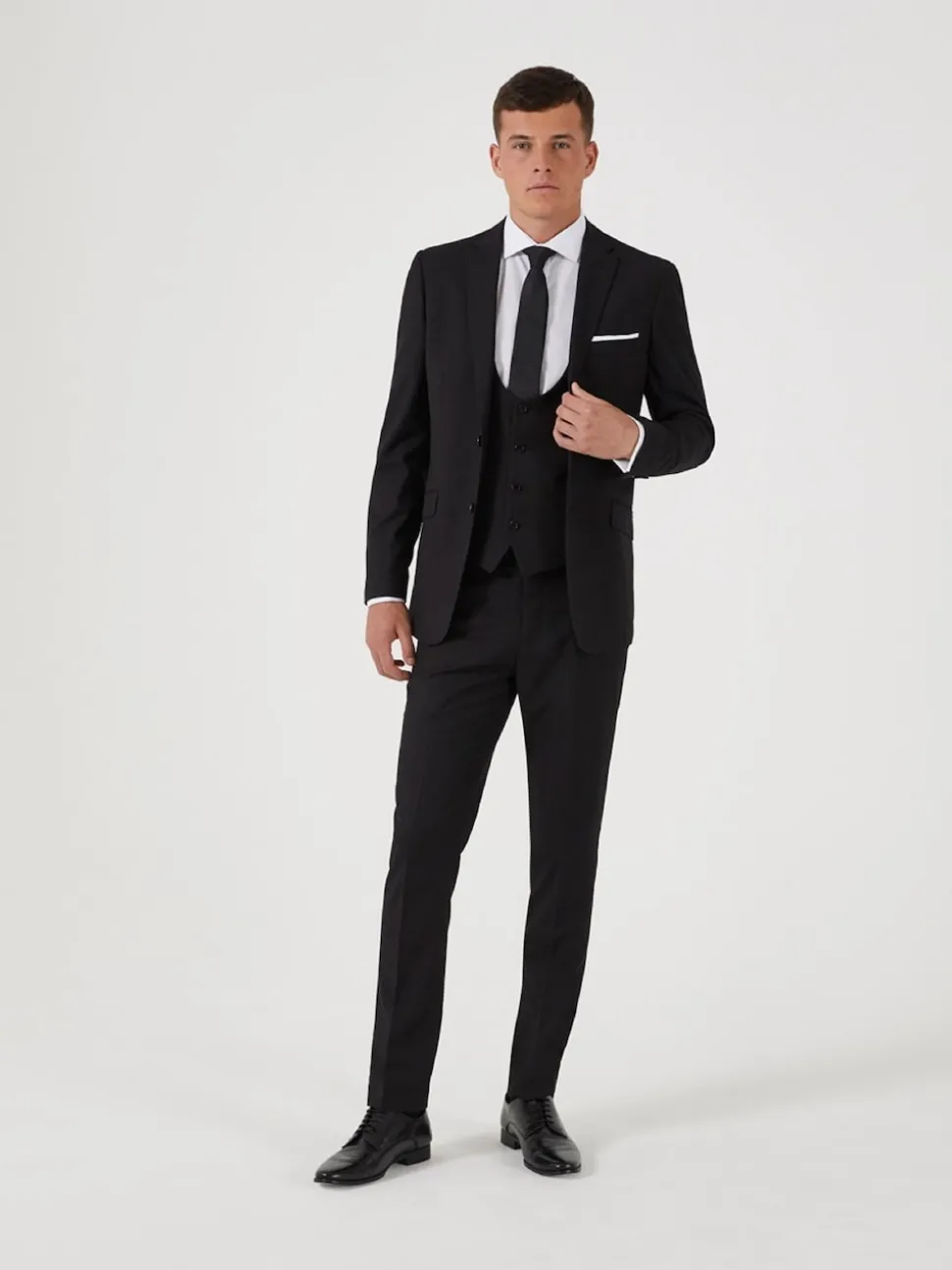 Skopes Black Slim Fit Milan Suit Jacket