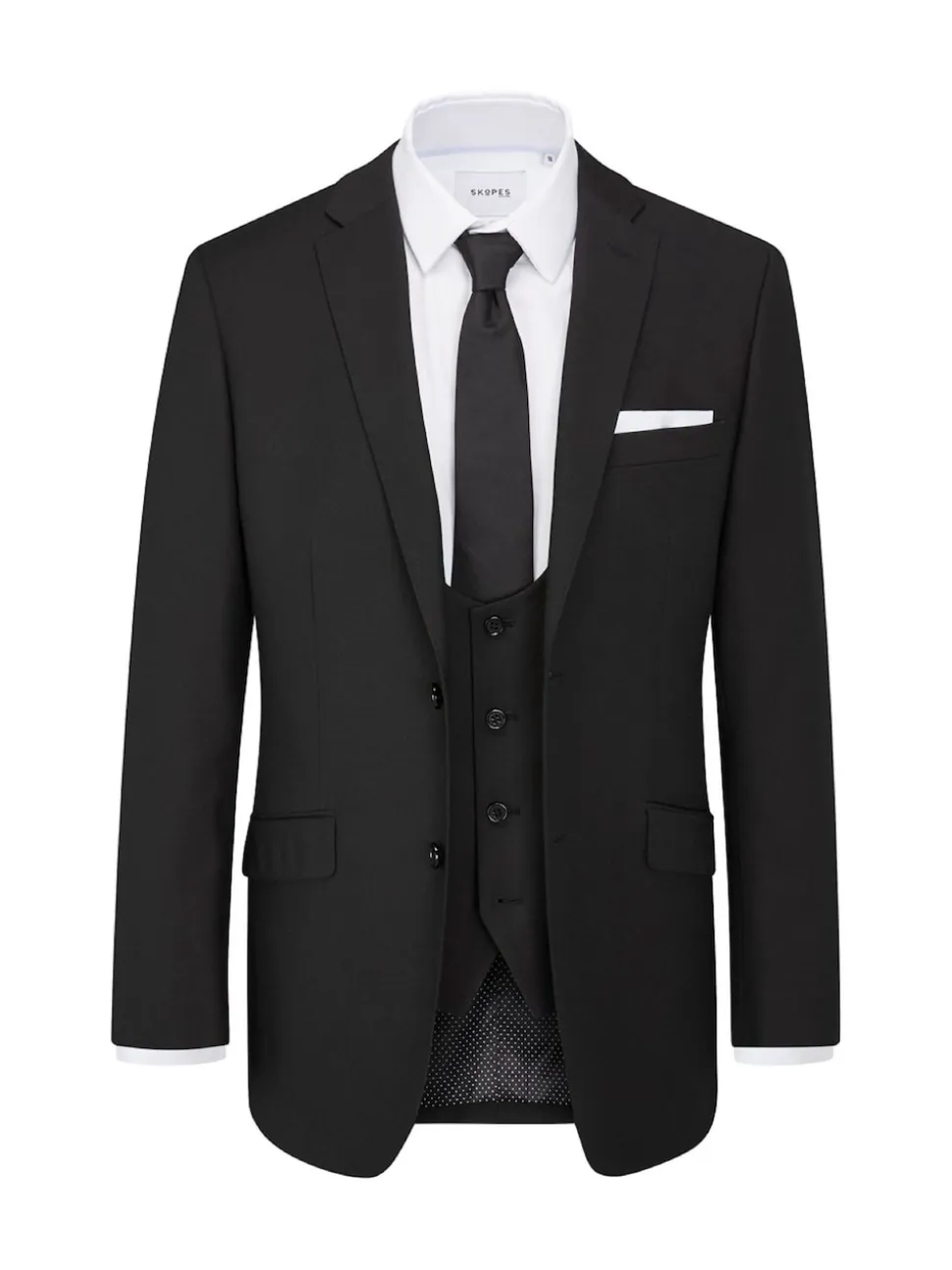 Skopes Black Slim Fit Milan Suit Jacket