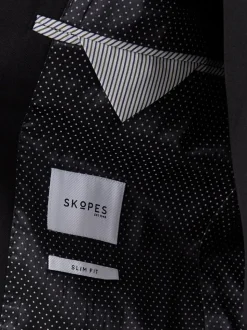 Skopes Black Slim Fit Milan Suit Jacket