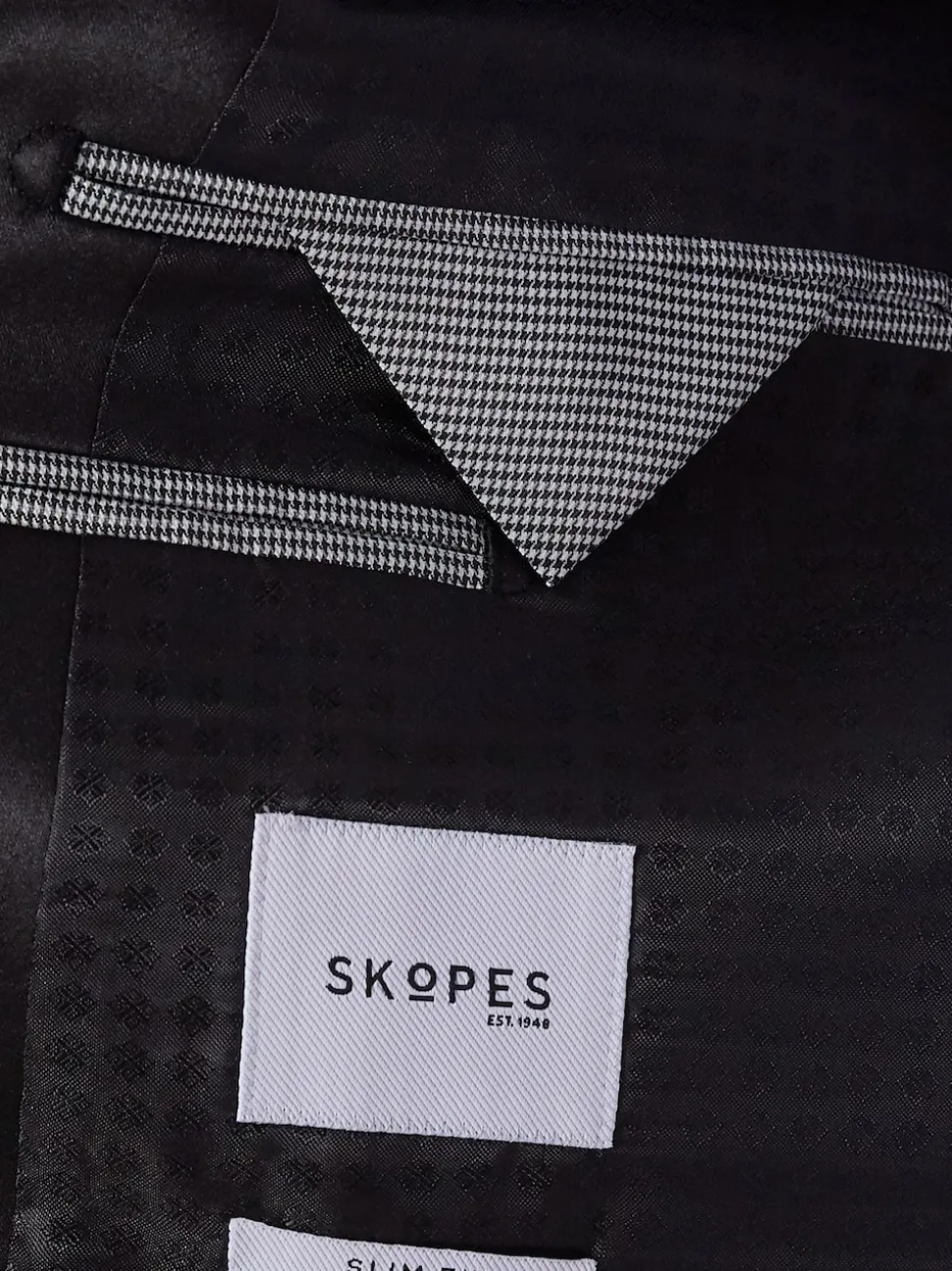 Skopes Black Slim Sinatra Fit Dinner Suit Jacket