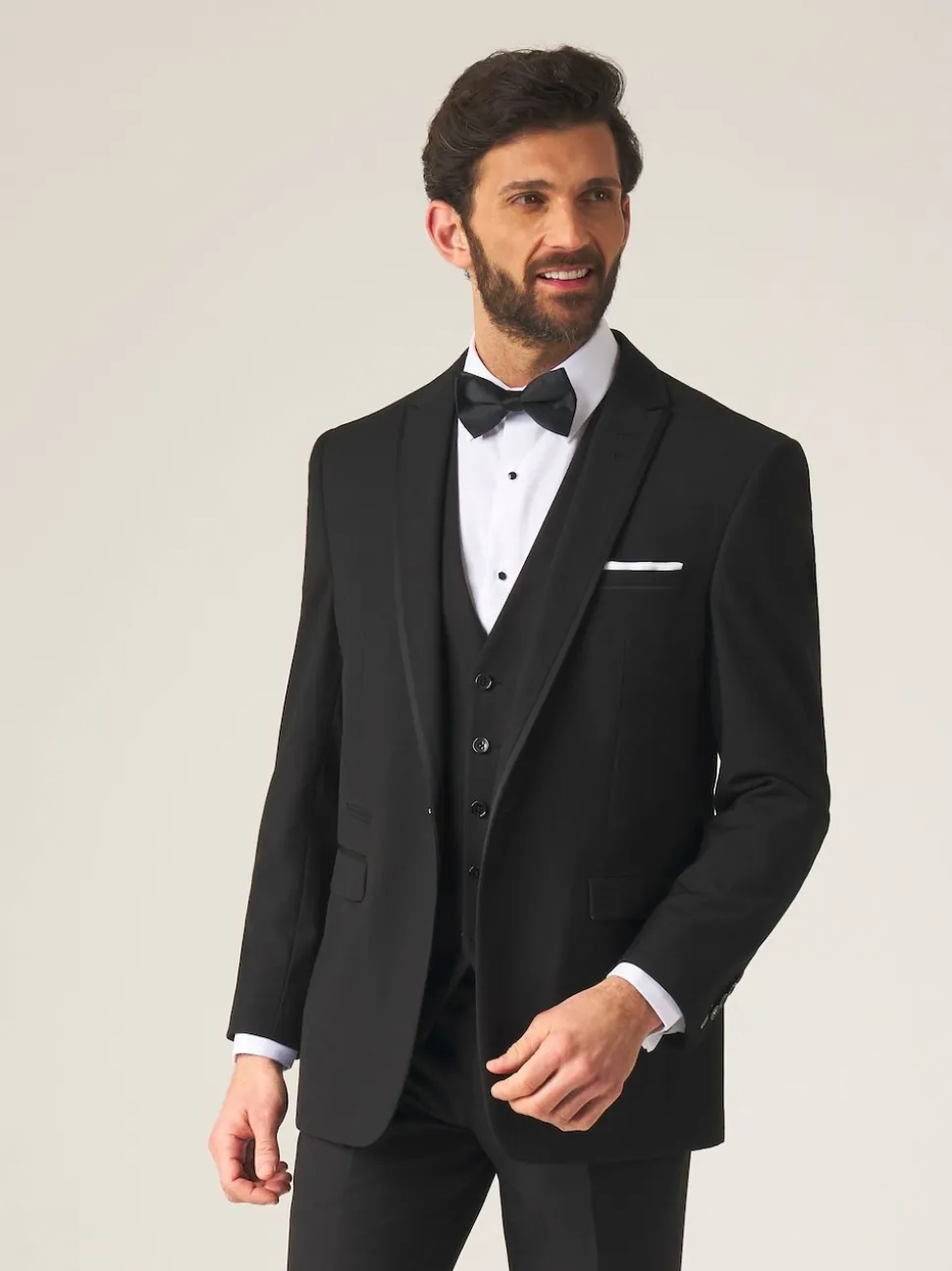Skopes Black Tailored Fit Ronson Dinner Suit Jacket