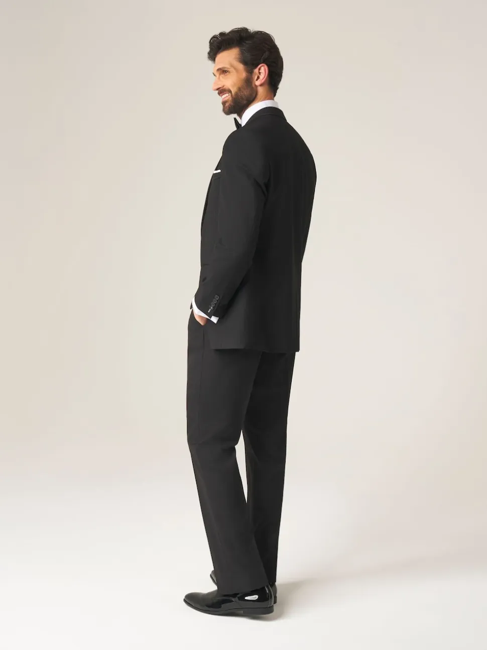 Skopes Black Tailored Fit Ronson Dinner Suit Jacket