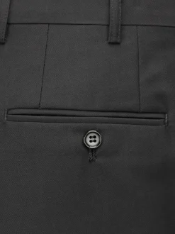 Skopes Black Tailored Fit Madrid Suit: Trousers