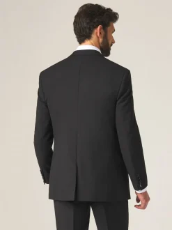 Skopes Black Tailored Fit Madrid Suit: Jacket
