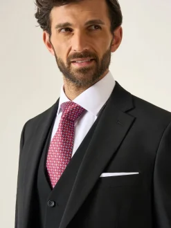 Skopes Black Wool Rich Darwin Suit Jacket