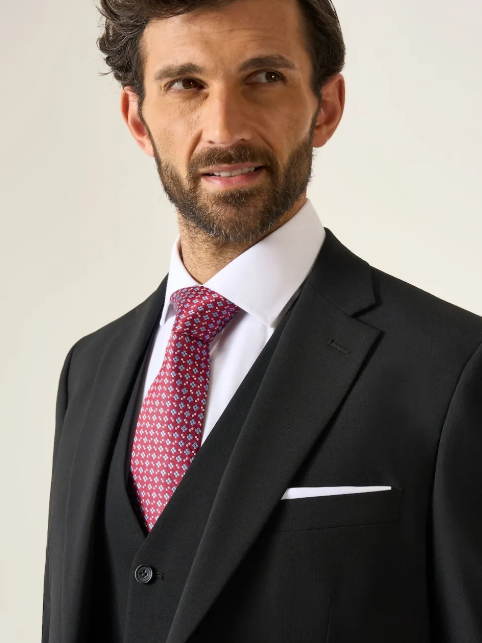 Skopes Black Wool Rich Darwin Suit Jacket