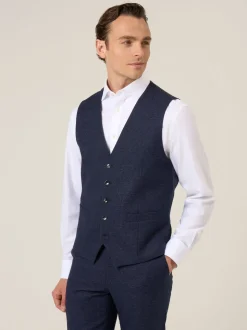 Skopes Blue Boyd Puppytooth Suit Waistcoat