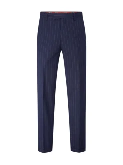 Skopes Blue Declan Suit Tapered Slim Fit Pinstripe Trousers