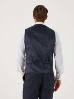 Skopes Blue Farnham Single Breasted Suit Waistcoat