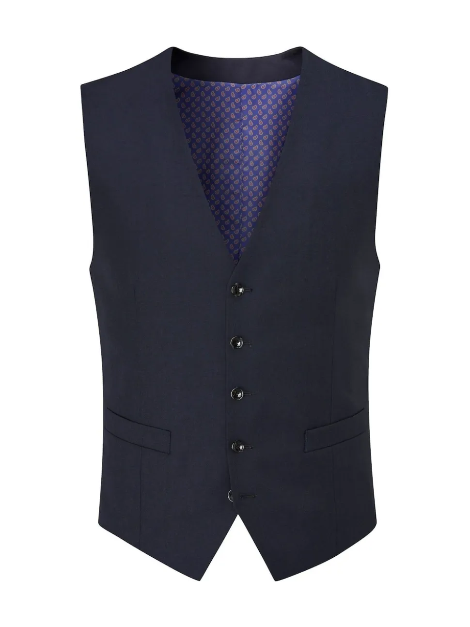 Skopes Blue Farnham Single Breasted Suit Waistcoat