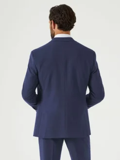Skopes Blue Guildford Suit Soft Touch Tailored Fit Check Jacket