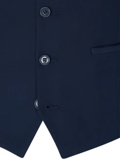 Skopes Blue Milan Scoop Slim Fit Suit Waistcoat