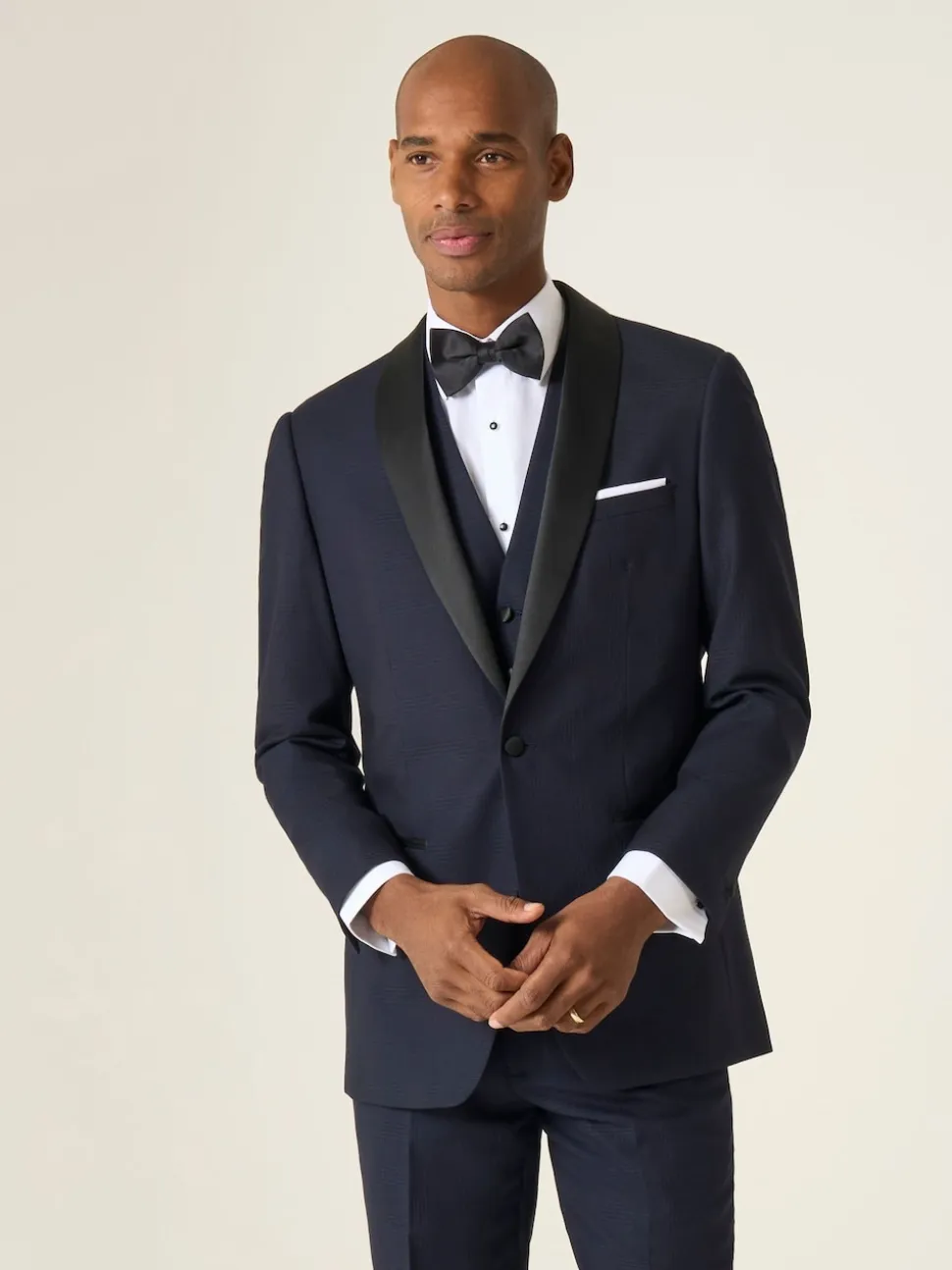 Skopes Blue Newman Check Tailored Fit Suit Waistcoat