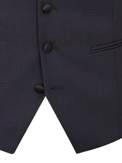 Skopes Blue Newman Check Tailored Fit Suit Waistcoat