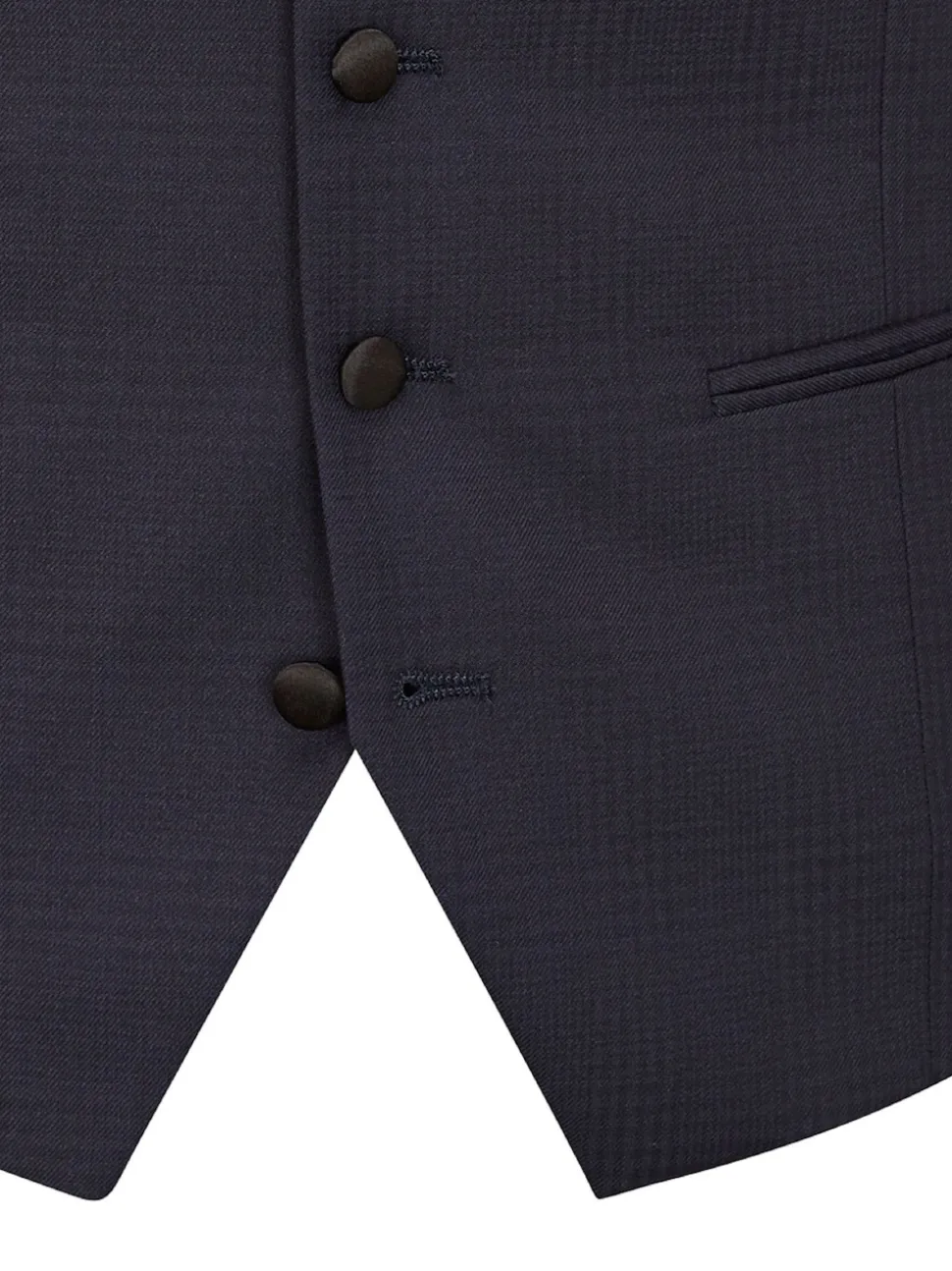 Skopes Blue Newman Check Tailored Fit Suit Waistcoat