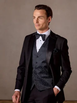 Skopes Blue Party Paisley Waistcoat