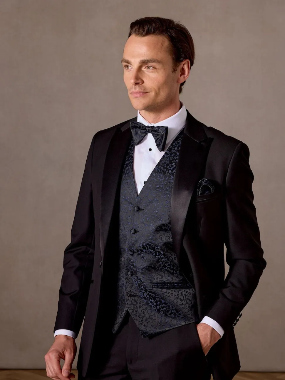 Skopes Blue Party Paisley Waistcoat