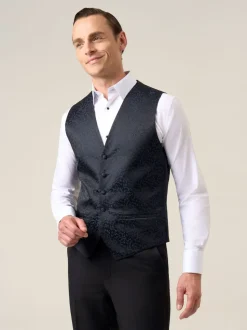 Skopes Blue Party Paisley Waistcoat