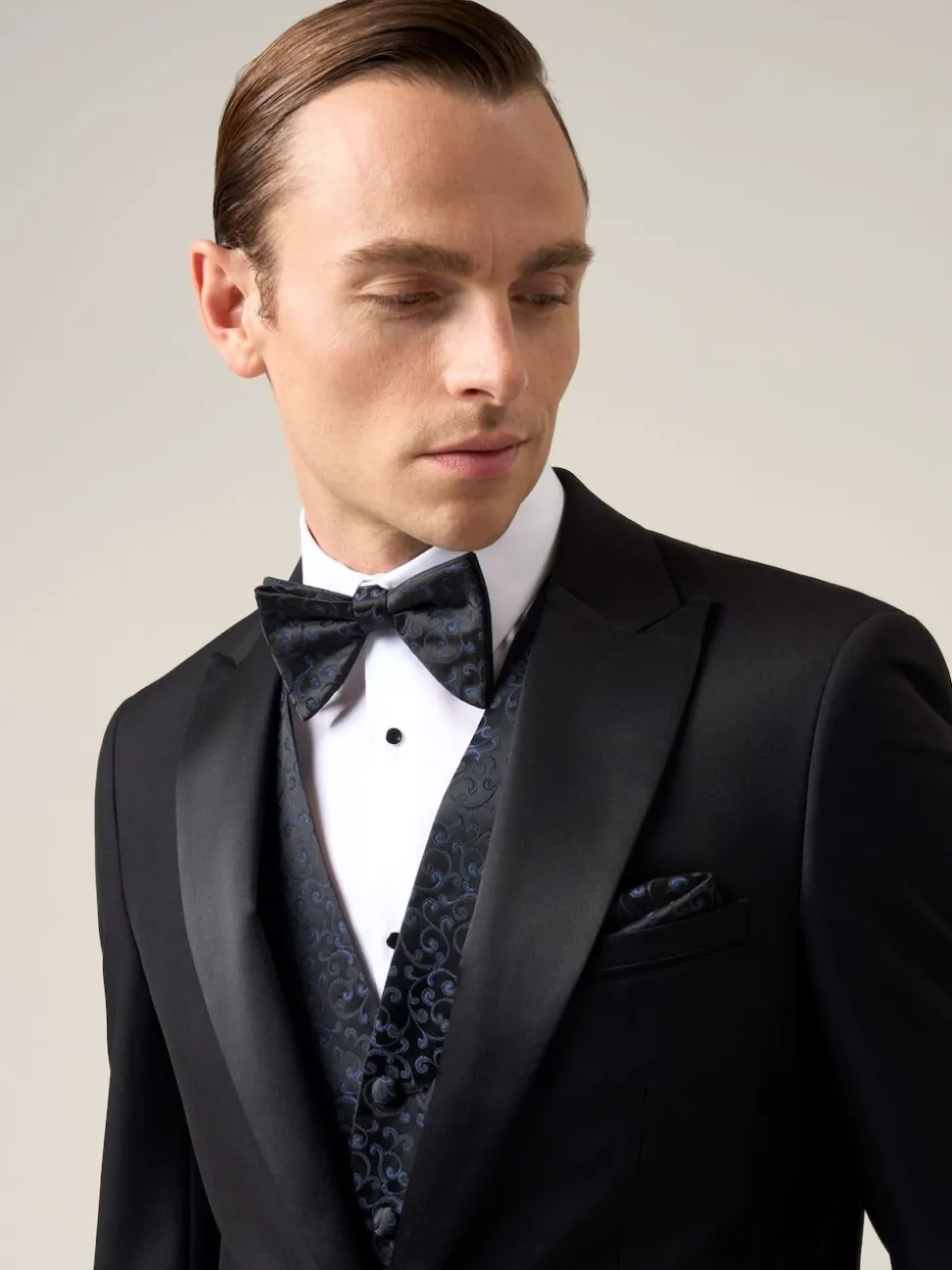 Skopes Blue Party Paisley Waistcoat