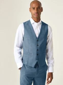 Skopes Blue Tailored Fit Lucien Suit Waistcoat